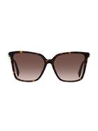 Fendi 57mm Square Butterfly Sunglasses