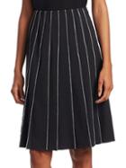 Piazza Sempione Contrast-stitch Pleated Skirt