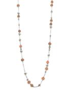 John Hardy Bamboo Peach Moonstone & Sterling Silver Sautoir Necklace