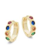 Gabi Rielle Multicolor Crystal Huggie Earrings