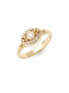 Temple St. Clair Diamond And 18k Yellow Gold Evil Eye Statement Ring