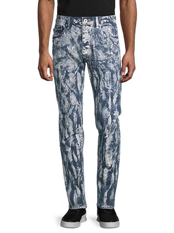 Cult Of Individuality Straight-leg Printed Jeans