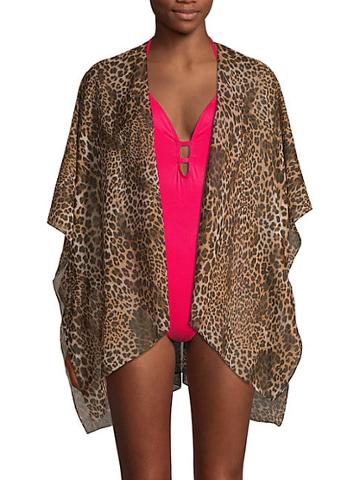 Lulla Collection By Bindya Leopard-print Coverup