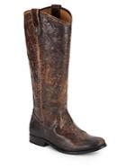 Frye Melissa Distressed Leather Tall Boots