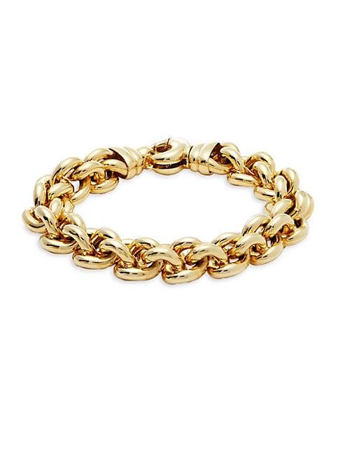 Roberto Coin 18k Yellow Gold & Ruby Chain Bracelet