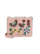 Love Moschino Mini Embellished Faux Leather Crossbody Bag