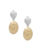 Marco Bicego 18k Gold Embossed Dangle & Drop Earrings