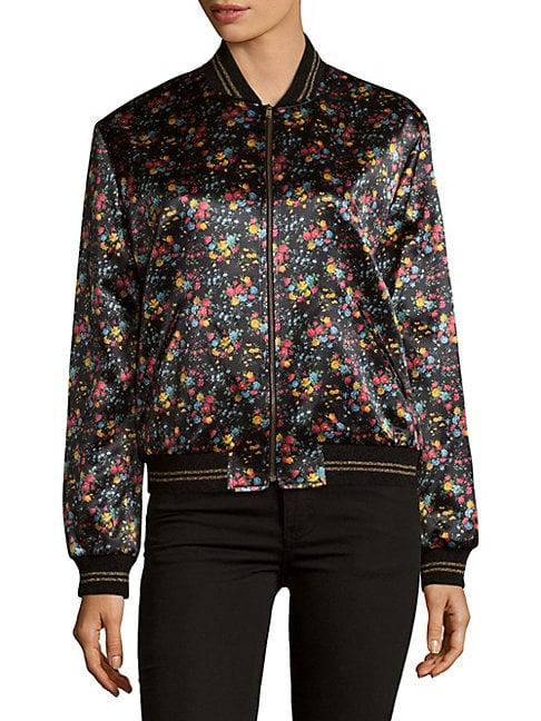 Saint Laurent Floral Zip-up Jacket