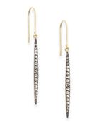 Freida Rothman Sterling Silver & 14k Gold Vermeil Sparkle Earrings