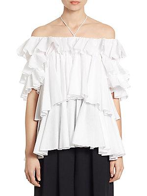 Tome Cotton Tiered Blouse