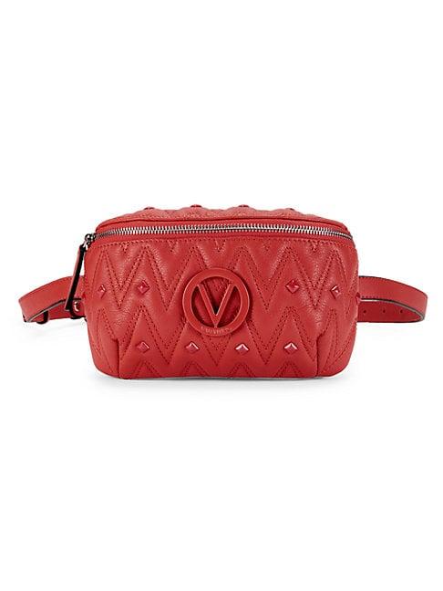 Valentino By Mario Valentino Fanny Studded Leather Belt Bag