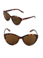 Linda Farrow 57mm Butterfly Sunglasses