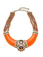 Heidi Daus Exotic Faux Pearl And Crystal Multi-strand Necklace
