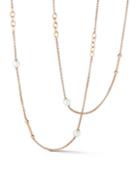 Alor Goldtone Stainless Steel & 6-8mm Freshwater Pearl Necklace