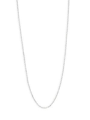 Royal Chain 14k White Gold Single Strand Chain Necklace