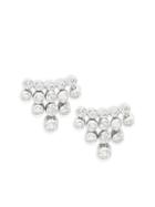 Saks Fifth Avenue 14k White Gold Diamond Earrings