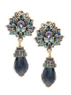 Heidi Daus Montana Crystal & Rhinestone Floral Drop Earrings
