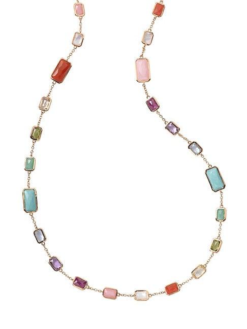 Ippolita 18k Rock Candy 18k Gold & Multi-stone Chain Necklace