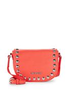 Love Moschino Faux Leather Studded Saddle Bag