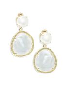 Saks Fifth Avenue Faux Pearl And Mother-of-pearl Drop Earrings
