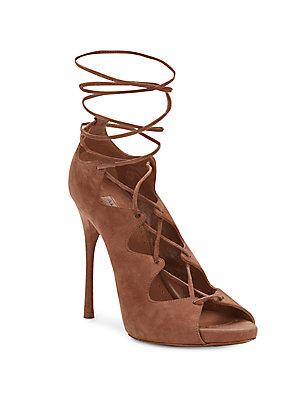 Ala A Suede Lace-up High Heel Sandals