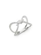 Kc Designs Love Knot 14k White Diamond And 14k Gold Ring