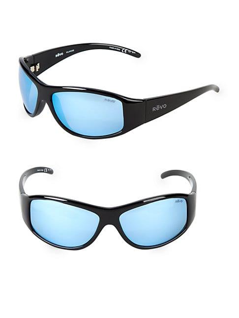 Revo 64mm Wrap Sunglasses