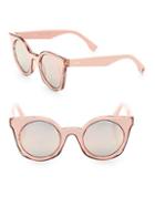 Fendi 48mm Rounded Cat-eye Sunglasses