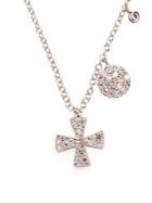 Meira T Cross Diamond And 14k White Gold Pendant Necklace