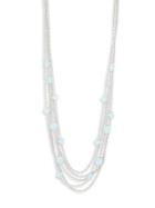 Carol Dauplaise Five Rows Chain Necklace
