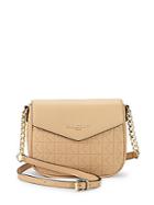 Karl Lagerfeld Quilted Pebble Leather Shoulder Bag