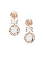 Ippolita Rose Clear Quartz And Sterling Silver Dangle Earrings