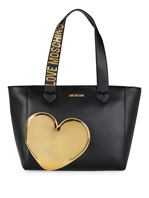 Love Moschino Gold Heart Shoulder Bag