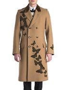 Alexander Mcqueen Wool Long Sleeve Overcoat