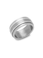 Nunu Titanium & Stainless Steel Beveled Ring