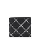 Burberry Chain-link Check Leather Bi-fold Wallet