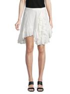 Love Sam Lace Cotton Asymmetrical Skirt