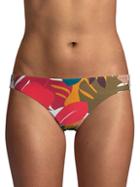 Red Carter Abstract Hipster Bikini Bottom