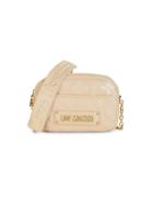 Love Moschino Mini Quilted Faux Leather Crossbody Bag