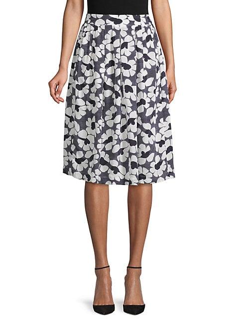 Peserico Floral A-line Skirt
