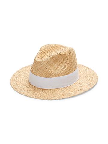 Saks Fifth Avenue Made In Italy Raffia Panama Hat