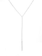 Saks Fifth Avenue Sterling Silver Bar Drop Pendant Necklace