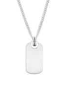 Saks Fifth Avenue Sterling Silver Dog Tag Pendant Necklace