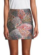 Valentino Multicolored Floral Mini Skirt