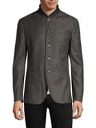 John Varvatos Wool-blend Shawl Collar Blazer Jacket