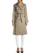 Miu Miu Gabardine Double-breasted A-line Trench Coat