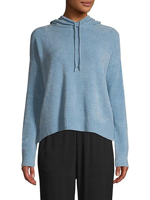 Eileen Fisher Organic Cotton Hooded Sweater