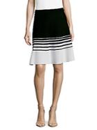 Saks Fifth Avenue Colorblock A-line Skirt