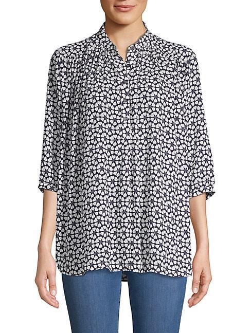 Rebecca Minkoff Gathered Floral Top