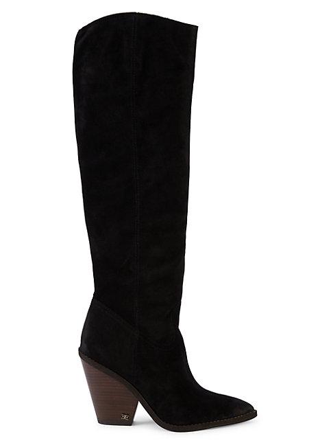 Sam Edelman Indigo Suede Knee-high Boots